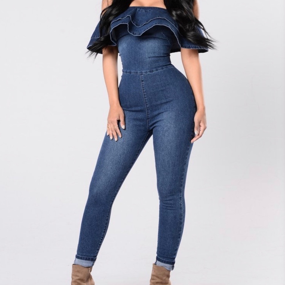 Denim jumpsuit